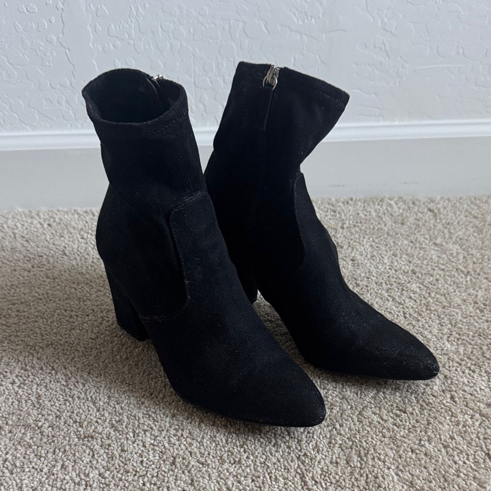 Steve Madden Black Heeled Boots